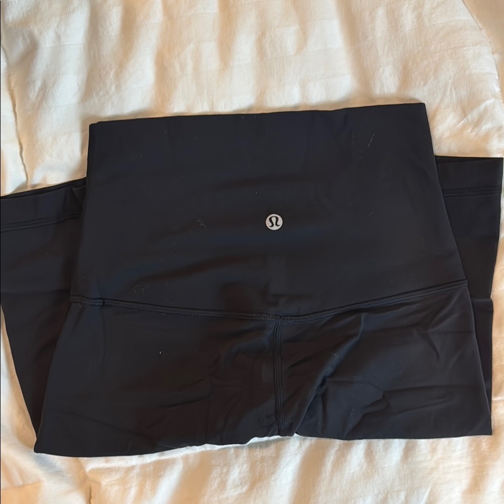 Lululemon Black High-Waist Biker Shorts